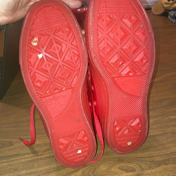 Red High Top Converse - Picture 6 of 6